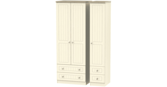 VIE161 Triple 2 Drawer + Drawer Robe