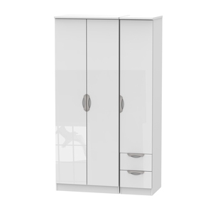 CAM160 Tall Triple Plain + Drawer Robe