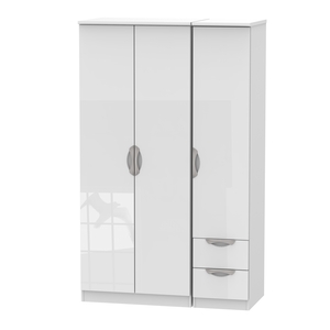 CAM150 Triple Plain + Drawer Robe