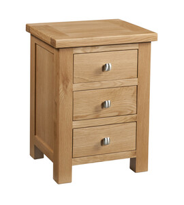 DOR001 3 Drawer Bedside