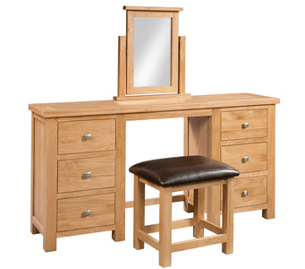DOR015 Double Pedestal Dressing Table and Stool