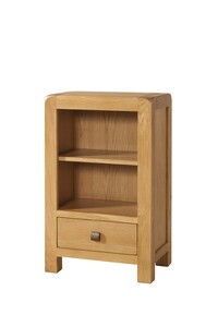 DAV019 Low Bookcase With 1 Drawer