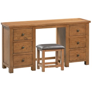 DOR015R Double Pedestal Dressing Table and Stool