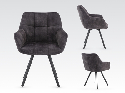14645 Dining Chair- Charcoal KD