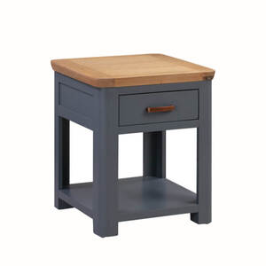 13297 M Blue End Tbl w/Drwr