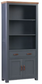 13334 M Blue High Bookcase