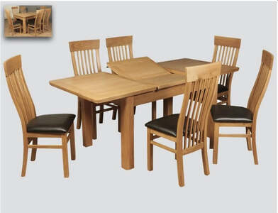 12401 140cm Bfly Dining Set