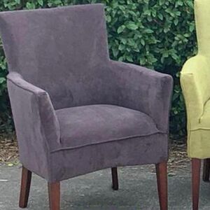 purple arm chair
