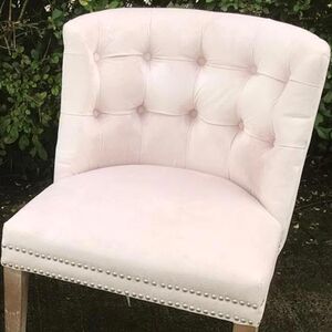 blush arm chair