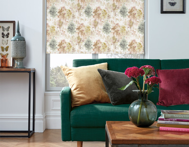 Forest Rosemist Roller Blind