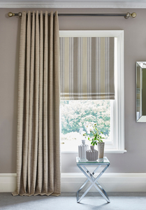 Elderberry Praline Roman Blinds