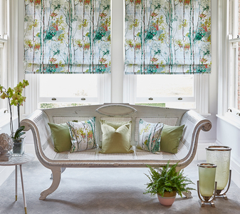 Silver Birch Willow Roman Blinds