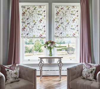 Tuileries Rose-Quartz Roman Blinds
