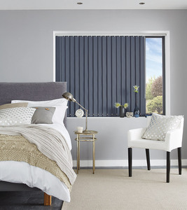 Carnival Breton Blue Vertical Blind