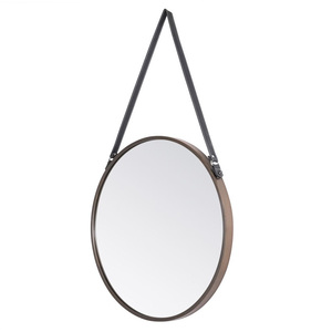 brass hanging mirror