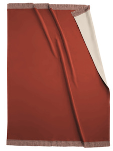 rust cotton throw