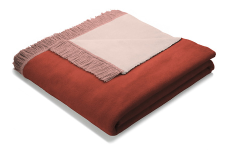 rust cotton throw