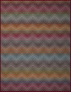 red multi throw