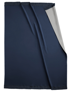 navy/grey throw