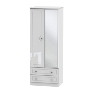 BAL082 Tall 2ft6in 2 Drawer Mirror Robe
