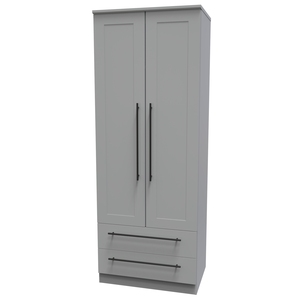 BEV081 Tall 2ft6in 2 Drawer Robe