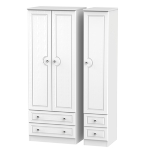 CRY161 Tall Triple 2 Drawer + Drawer Robe