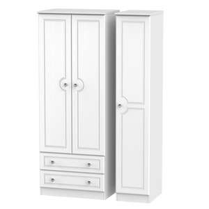CRY141 Tall Triple 2 Drawer Robe