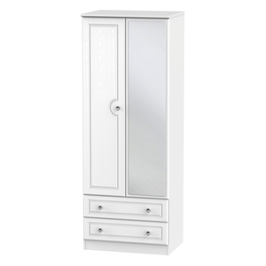 CRY082 Tall 2ft6in 2 Drawer Mirror Robe