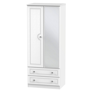 CRY062 2ft6in 2 Drawer Mirror Robe