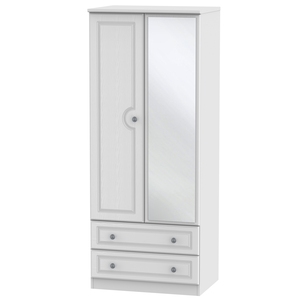PEM062 2ft6in 2 Drawer Mirror Robe