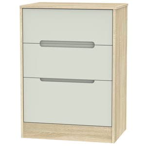 MON013 3 Drawer Deep Midi Chest