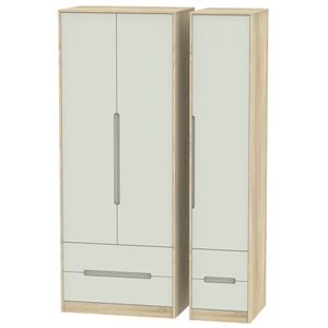 MON161 Tall Triple 2 Drawer + Drawer Robe