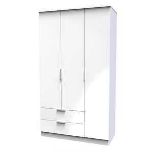 PLY141 Tall Triple 2 Drawer Robe