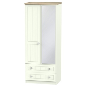 ROM062 2ft6in 2 Drawer Mirror Robe