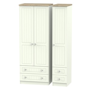 ROM161 Tall Triple 2 Drawer + Drawer Robe