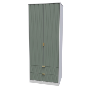 081 Tall 2ft 6in 2 Drawer Robe