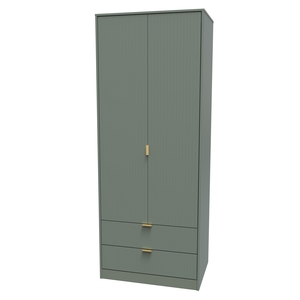 081 Tall 2ft 6in 2 Drawer Robe