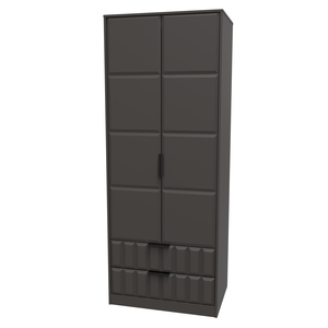 081 Tall 2ft 6in 2 Drawer Robe