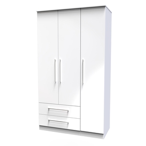 WOR141 Tall Triple 2 Drawer Robe
