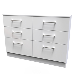 WOR015 6 Drawer Midi Chest