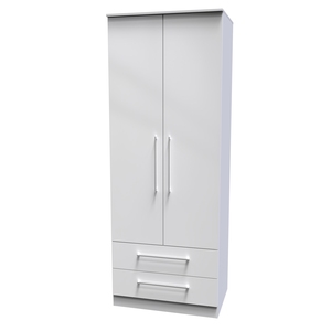 WOR081 Tall 2ft 6in 2 Drawer Robe