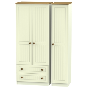 WAR131 Triple 2 Drawer Robe