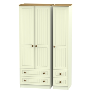 WAR161 Triple 2 Drawer + Drawer Robe