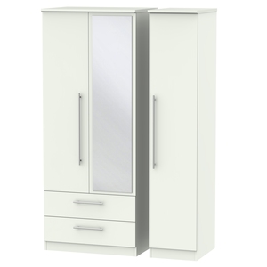 SHE132 Triple 2 Drawer Mirror Robe