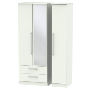SHE142 Triple 2 Drawer Mirror Robe