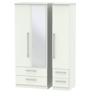 SHE152 Triple 2 Drawer Mirror + Drawer Robe