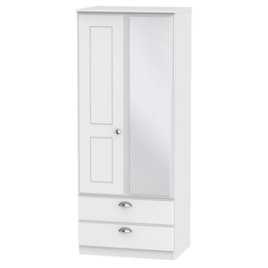 VIC062 2ft6in 2 Drawer Mirror Robe