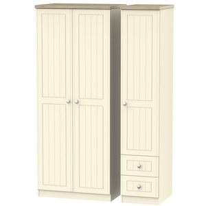 VIE150 Triple Plain + Drawer Robe