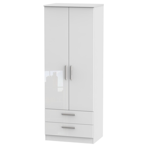 KNI081 Tall 2ft6in 2 Drawer Robe