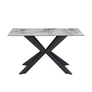 APO07 Grey Dining Table + Corner Bench Set Rhf